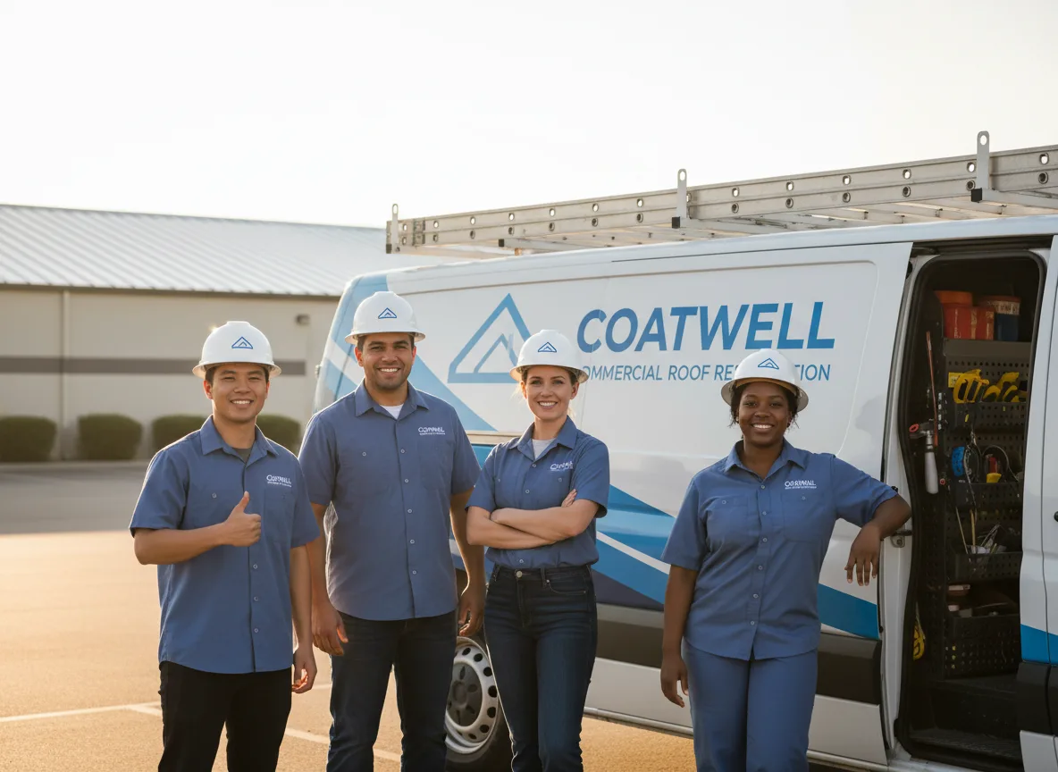 Commercial roof coating company in Claude, TX